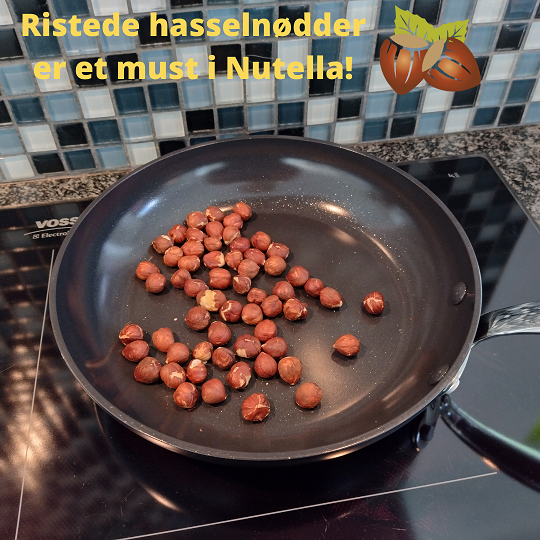 Ristede hasselnødder til sund nutella.