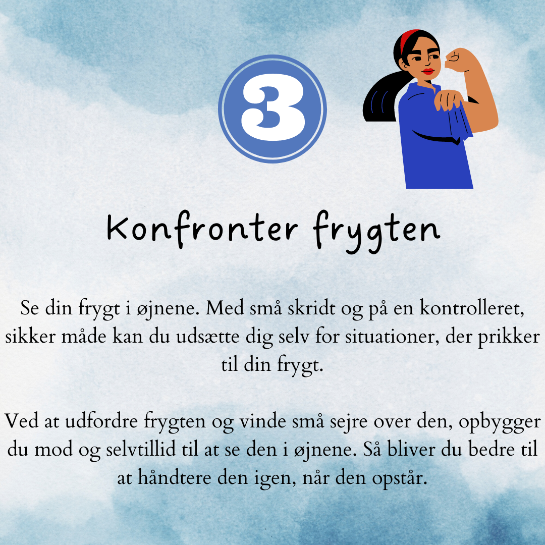 Konfronter frygten.