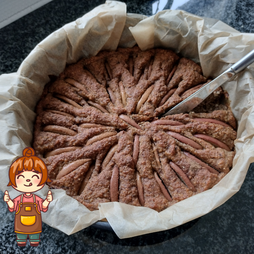 Lækker sund æblekage, mums!