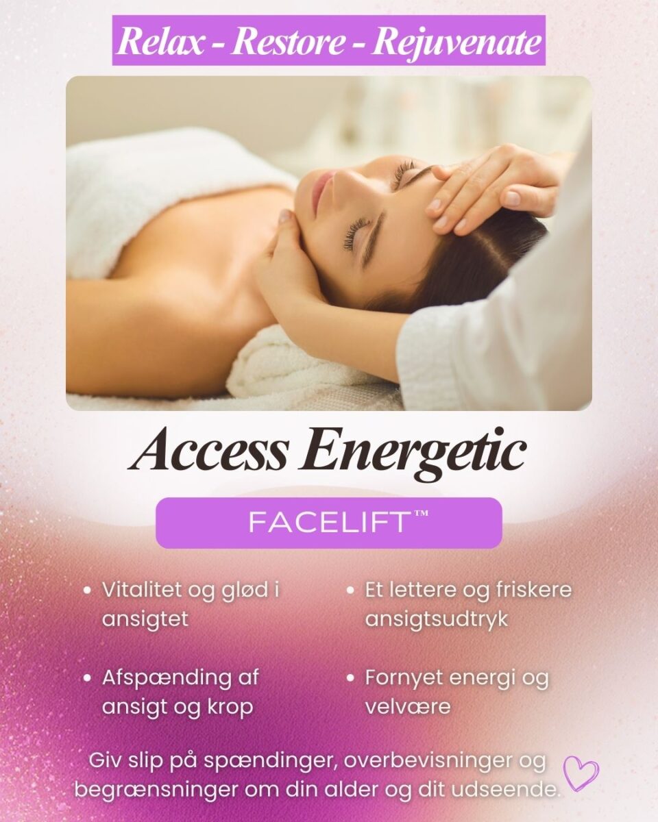 Access Energetic Facelift. Ansigtsløft uden nål, kniv eller kemi.