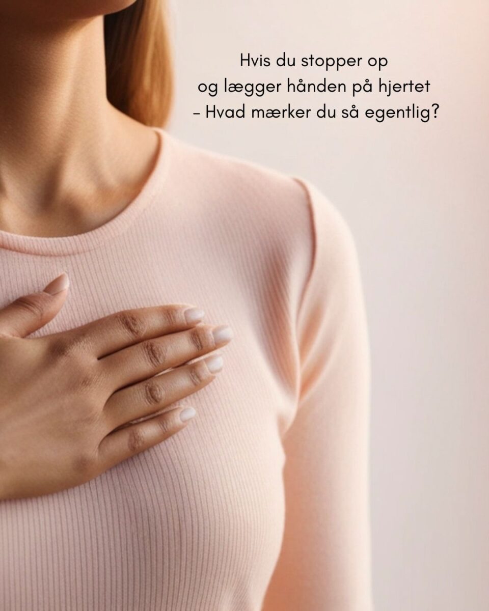 Hvis du lægger hånden på dit hjerte, hvad mærker du så egentlig?